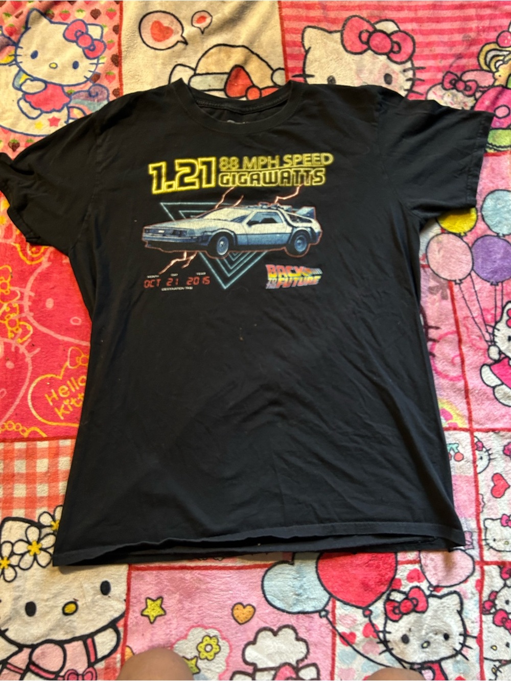 Funko Black Back to the Future DeLorean Graphic Tee